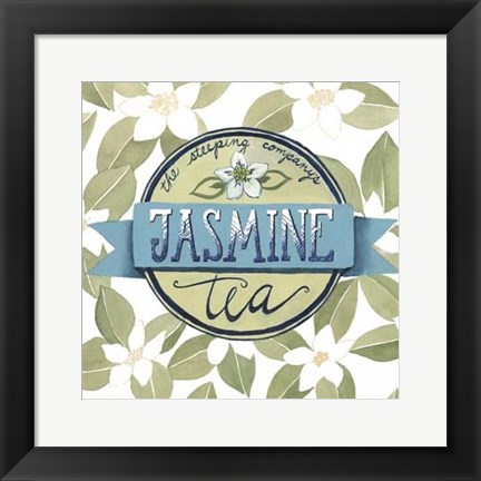 Framed Tea Label I Print