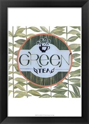 Framed Tea Label III Print