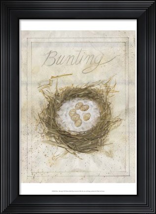 Framed Nest - Bunting Print