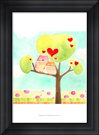 Framed Hoots &amp; Hearts II Print