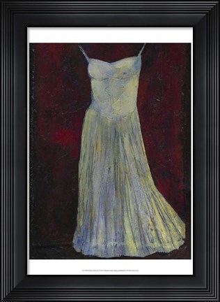 Framed White Dress II Print