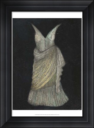 Framed White Dress III Print