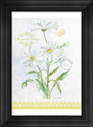 Framed Flower Study on Lace X Print