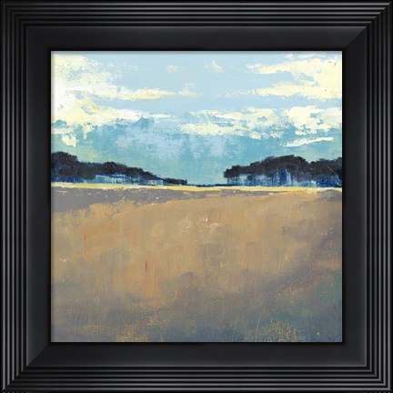 Framed Aureate Seascape I Print