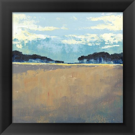 Framed Aureate Seascape I Print