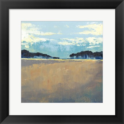 Framed Aureate Seascape I Print