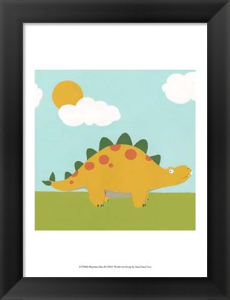 Framed Playtime Dino II Print