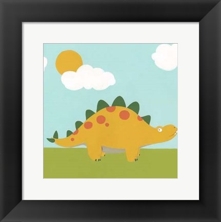 Framed Playtime Dino II Print