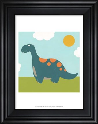 Framed Playtime Dino III Print