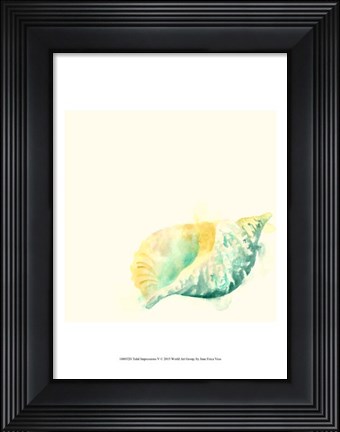 Framed Tidal Impressions V Print
