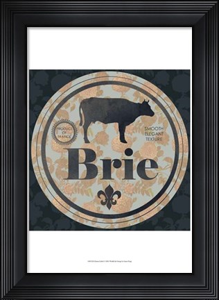 Framed Cheese Label I Print