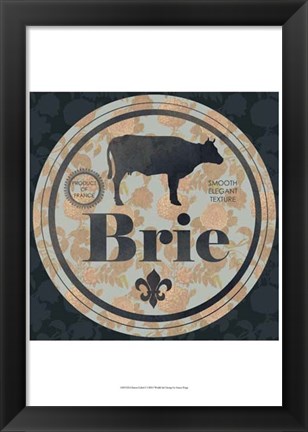 Framed Cheese Label I Print