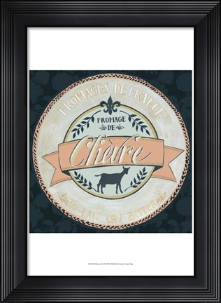 Framed Cheese Label II Print