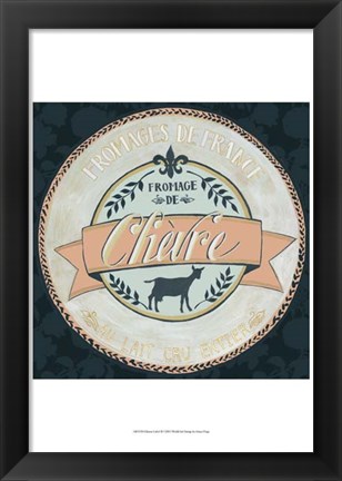 Framed Cheese Label II Print