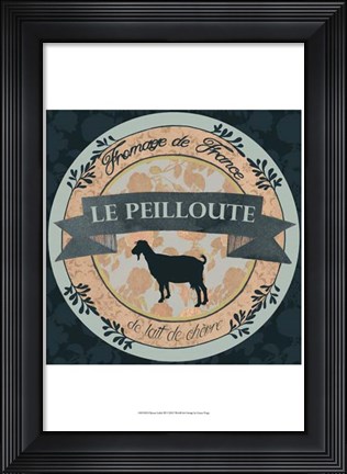 Framed Cheese Label III Print