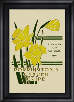 Framed Boddington&#39;s Garden Guide I Print