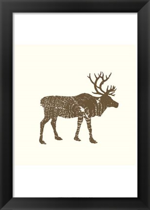 Framed Timber Animals I Print