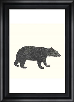 Framed Timber Animals V Print
