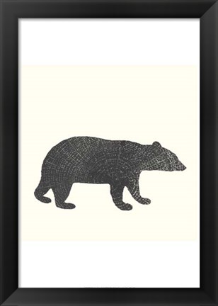 Framed Timber Animals V Print