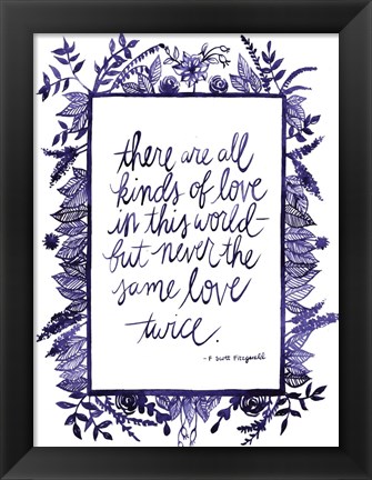 Framed Love Quote IV Print