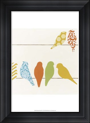 Framed Patterned Perch III Print