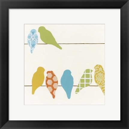 Framed Patterned Perch IV Print