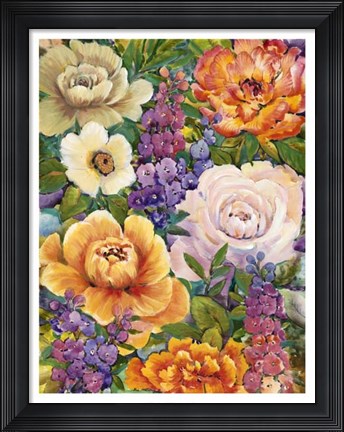 Framed Flower Bouquet I Print