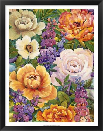 Framed Flower Bouquet I Print