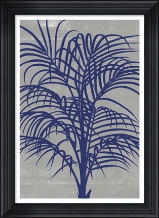 Framed Chromatic Palms I Print