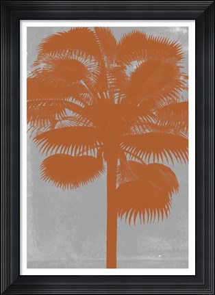 Framed Chromatic Palms IV Print