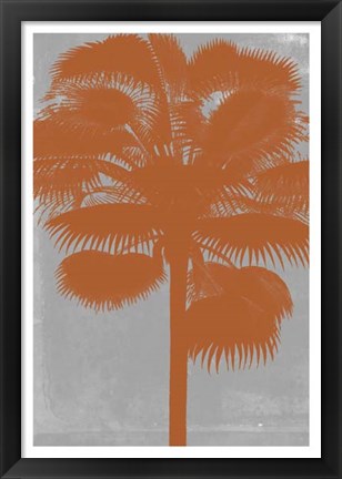 Framed Chromatic Palms IV Print