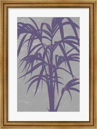 Framed Chromatic Palms V Print