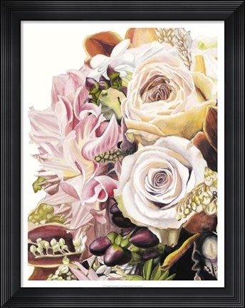 Framed Spring Floral Bouquet I Print