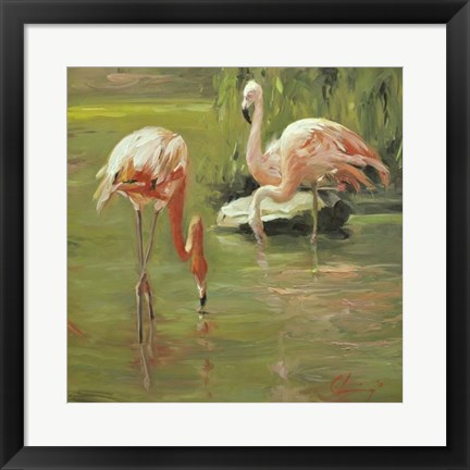 Framed Flamingo II Print