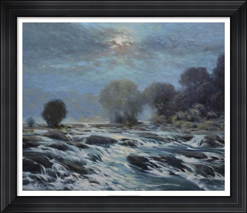 Framed Moon Rapids Print
