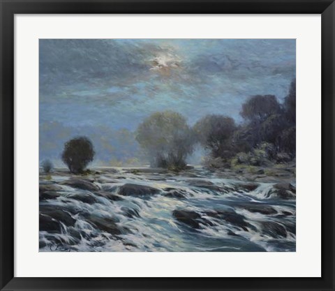 Framed Moon Rapids Print