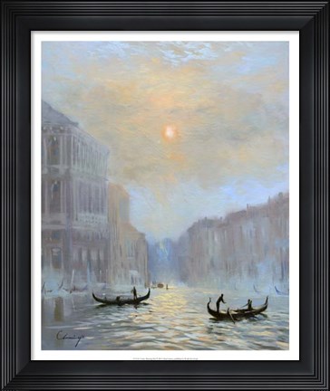 Framed Venice Morning Mist Print