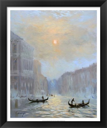 Framed Venice Morning Mist Print