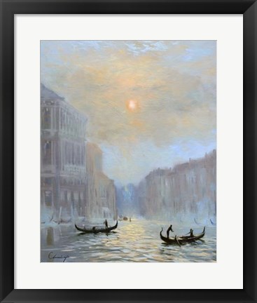 Framed Venice Morning Mist Print