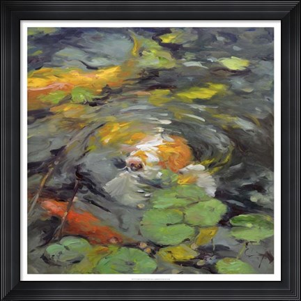 Framed Golden Koi Print