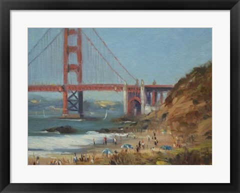 Framed Baker&#39;s Beach Print