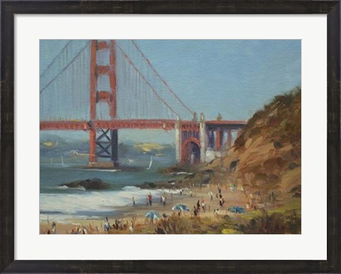 Framed Baker&#39;s Beach Print