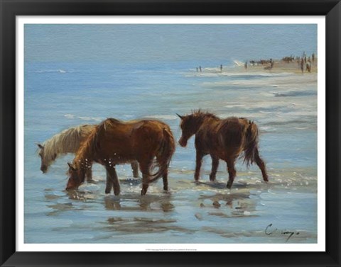 Framed Chincoteague Ponies Print