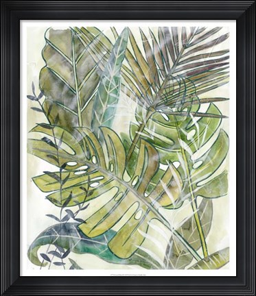 Framed Layered Palms II Print