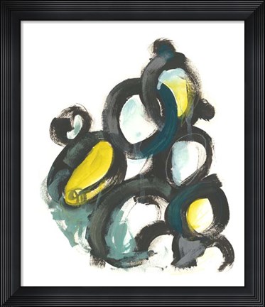 Framed Linked Ovals I Print