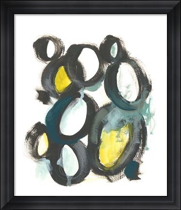 Framed Linked Ovals II Print