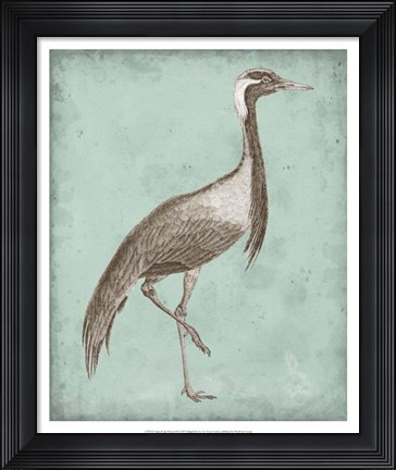 Framed Sepia &amp; Spa Heron III Print