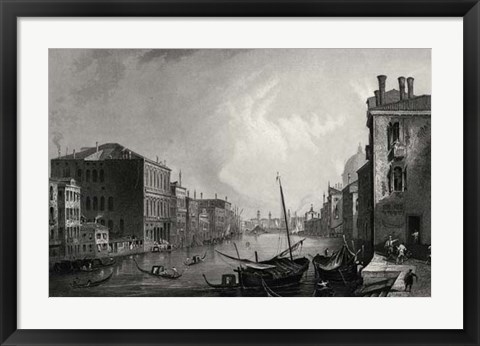 Framed Antique View of Venice Print