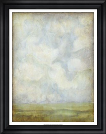 Framed Aged Abstract Landscape I Print