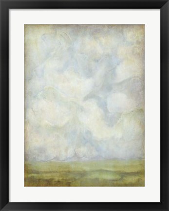 Framed Aged Abstract Landscape I Print